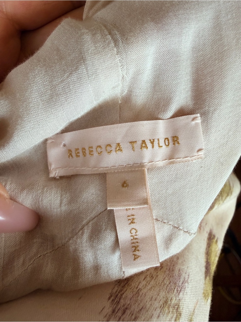 Rebecca Taylor Floral Cotton Front Tie Midi Dress Size 6 Sleeveless Cottagecore - Picture 5 of 9